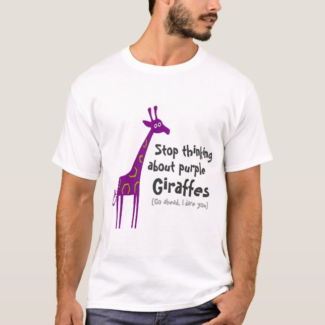 T-shirt Girafes pourpres (Devant)
