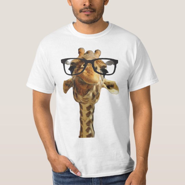T-shirt giraff dans l'idée drôle de cadeau de conception (Devant)