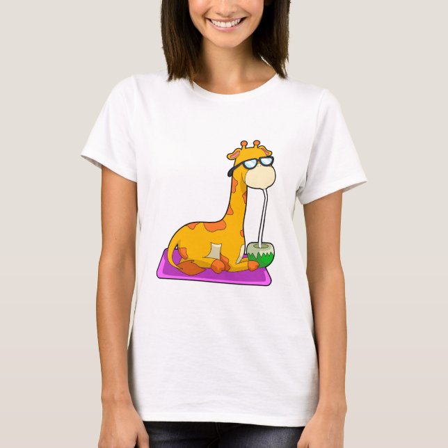 T-shirt Giraffe à la noix de coco (Devant)