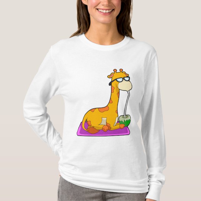 T-shirt Giraffe à la noix de coco (Devant)
