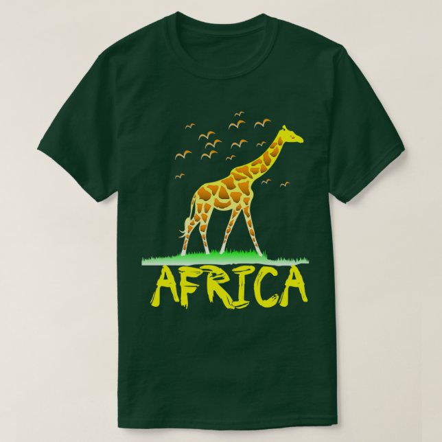T-shirt Giraffe Afrique Safari designs pour (Design devant)