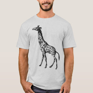 T-shirt Giraffe antique sur Sac fourre-tout