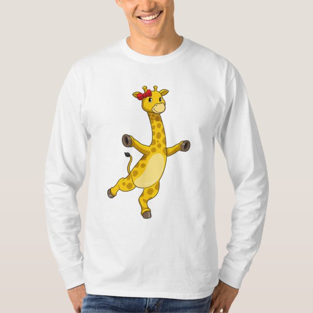 T-shirt Giraffe au ruban (Devant)