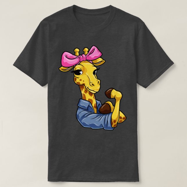 T-shirt Giraffe au ruban 1 (Design devant)