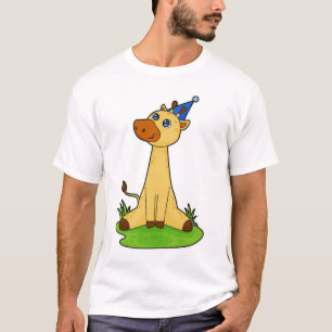 T-shirt Giraffe avec casquette de fête