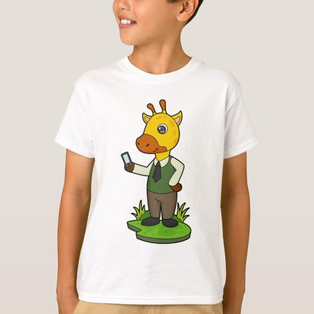 T-shirt Giraffe avec mobile (Devant)