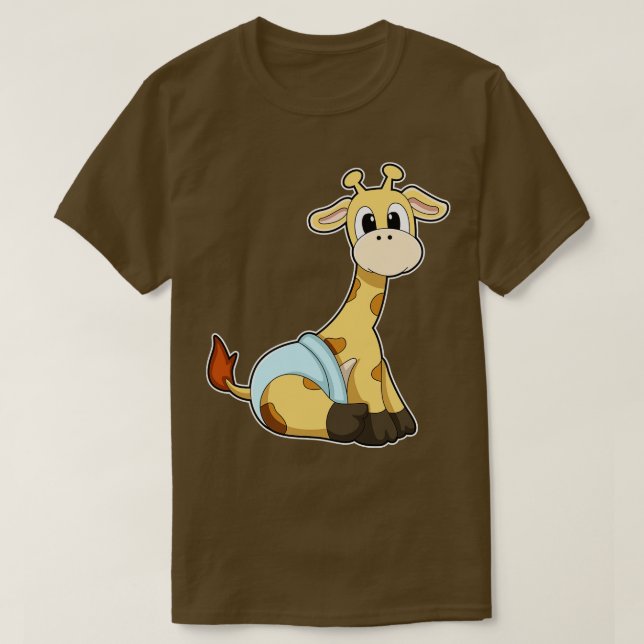 T-shirt Giraffe avec sous-vêtements (Design devant)