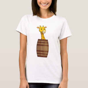 T-shirt Giraffe avec tonneau