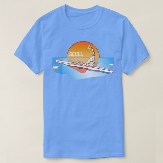 T-shirt Giraffe Bateau à aubes à simple coque (Design devant)