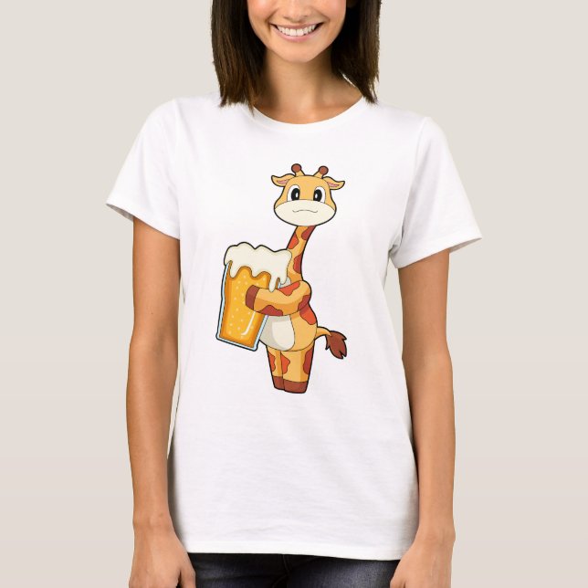 T-shirt Giraffe Beer (Devant)