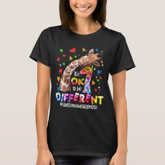 T-shirt Giraffe Ça va d'être une Sensibilisation sur l'aut
