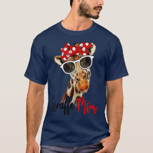 T-shirt Giraffe Chemise Giraffe Maman Bandana