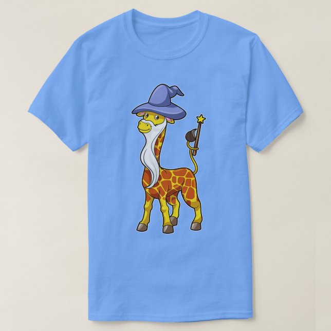 T-shirt Giraffe Comme Assistant Avec Casquette Magique De  (Design devant)