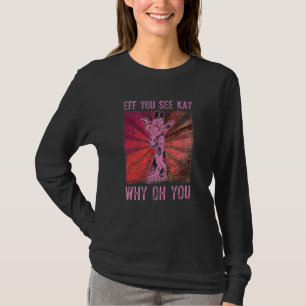 T-shirt Giraffe cool Avec Lunettes