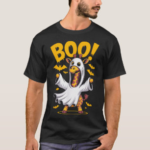 T-shirt Giraffe Costume fantôme Boo Halloween vêtements ca
