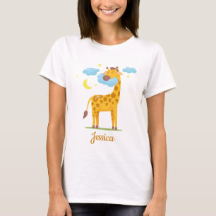 T-shirt Giraffe Cute, Cadeaux Pour Amoureux De Giraffe