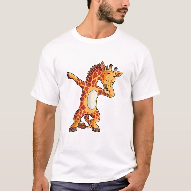 T-shirt Giraffe Dabbing Giraffes Dabe Dab Dance T (Devant)