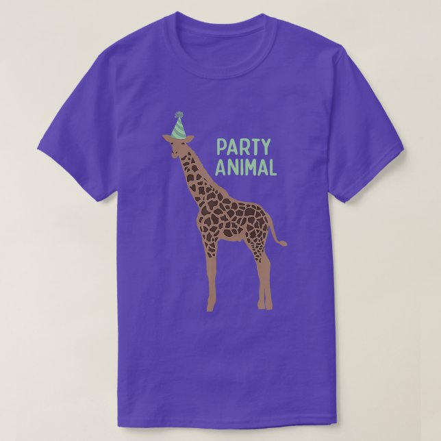 T-shirt Giraffe d'animal de fête Giraffe Giraffe (Design devant)
