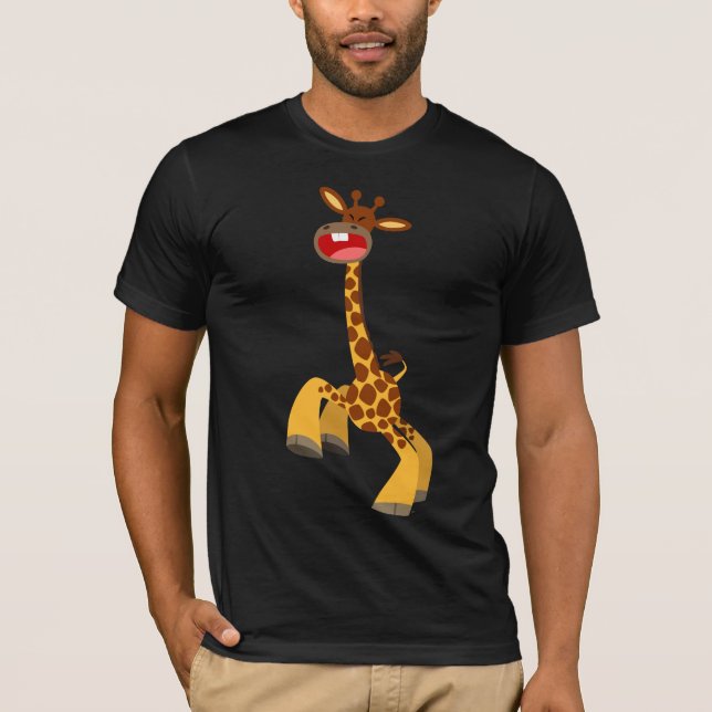 T-shirt Giraffe Danseuse Cartoon (Devant)
