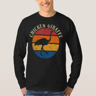 T-shirt Giraffe de poulet Ostrich animal Oiseau sans vol