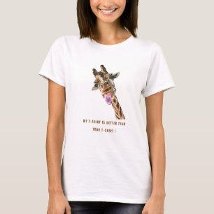 T-shirt Giraffe drôle