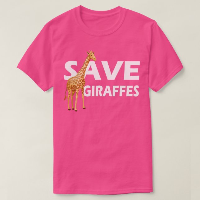 T-shirt Giraffe Économisez Giraffes 1 (Design devant)