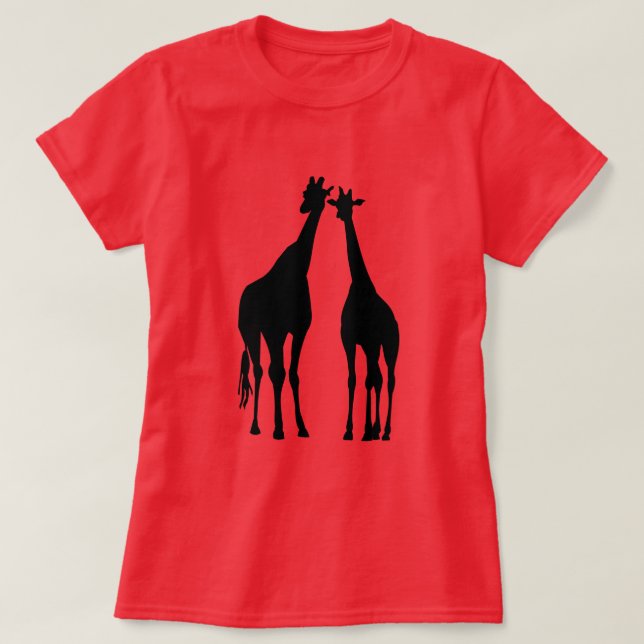 T-shirt Giraffe en couple (Design devant)