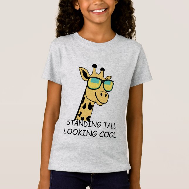 T-Shirt Giraffe en lunettes de soleil (Devant)