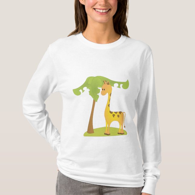 T-shirt Giraffe et arbre (Devant)