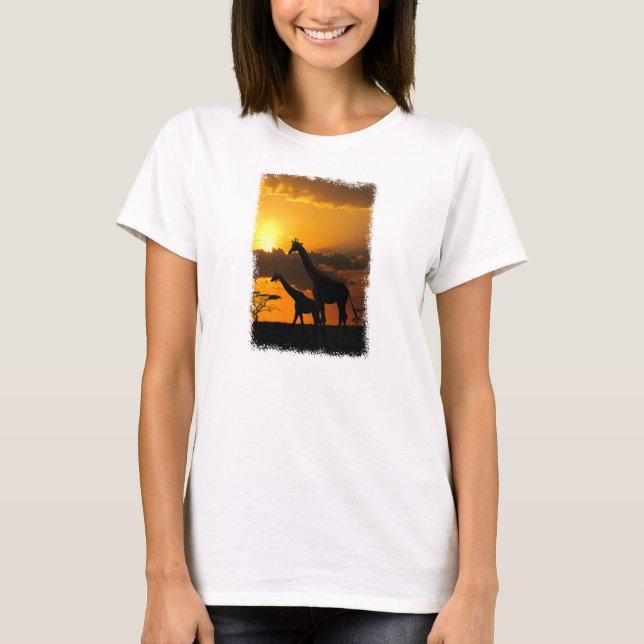 T-shirt Giraffe Famille 2 (Devant)