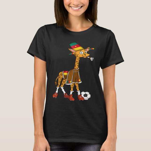 T-shirt Giraffe Fan Cameroon (Devant)