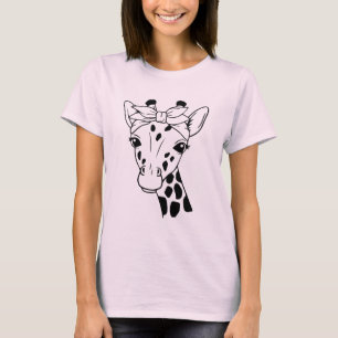 T-shirt Giraffe fille mignonne