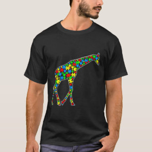 T-shirt Giraffe Funny Puzzle Animaux Sensibilisation sur l