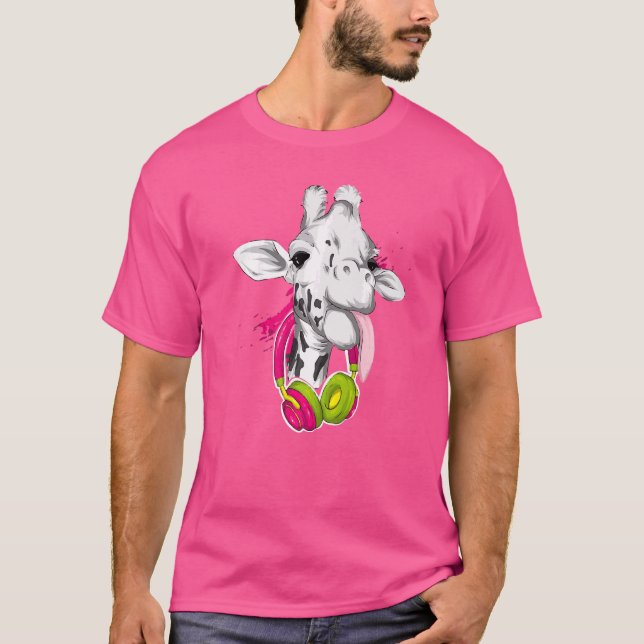 T-shirt Giraffe Graphic Cute Giraffe Cool animal (Devant)