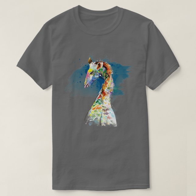 T-shirt Giraffe Hommes femmes Giraffe Lover Giraffe (Design devant)