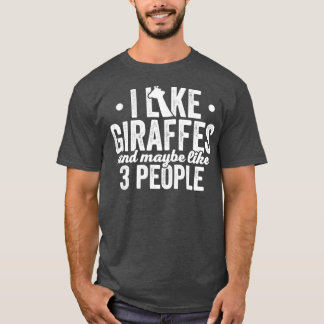 T-shirt Giraffe Introvert Funny Cute Giraffe