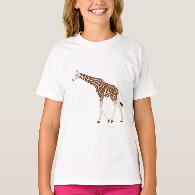 T-shirt Giraffe Jungle Safari animal (Devant)