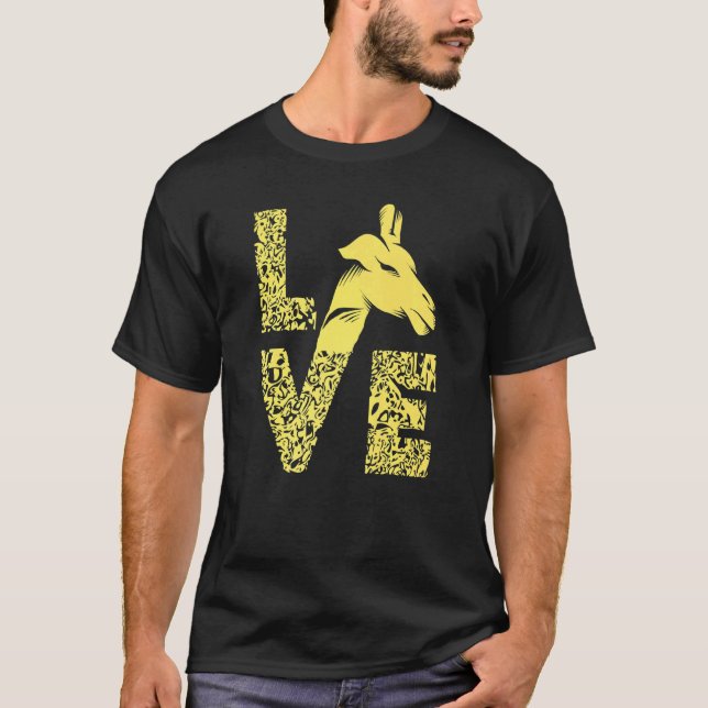 T-shirt Giraffe Love Ruminant le plus grand Camelopard Saf (Devant)