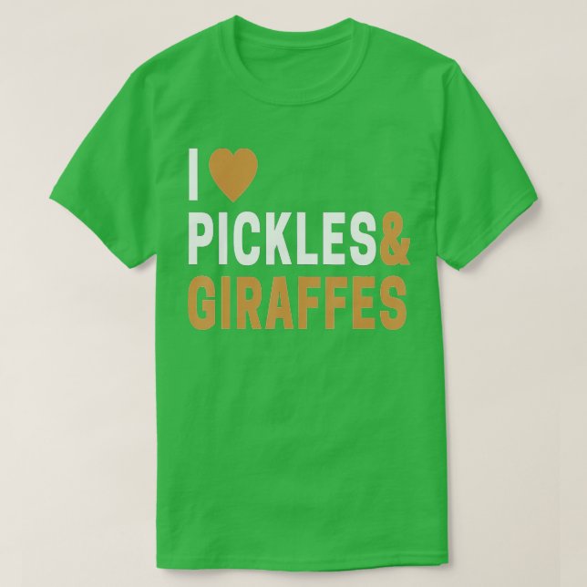 T-shirt Giraffe Lover Gifts I Love Giraffes & Picks (Design devant)