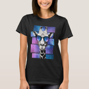 T-shirt Giraffe Lunettes de soleil Galaxy Mème