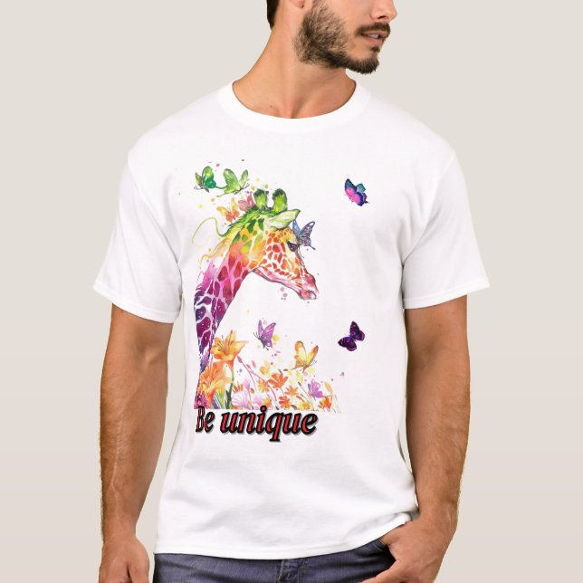 T-shirt Giraffe magique (Devant)