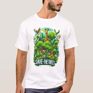 T-shirt Giraffe majestueuse en Harmonie forestière