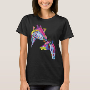 T-shirt Giraffe Maman Giraffes Pour Nouvelle Maman Baiser