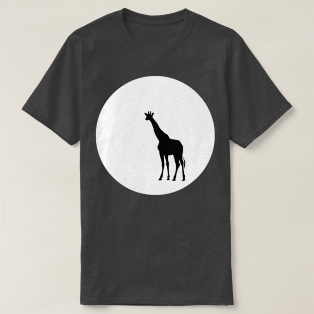 T-shirt Giraffe Moon Fine Giraffe Giraffes 1 (Design devant)