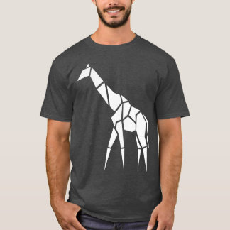 T-shirt Giraffe Origami Giraffe Giraffe géométrique