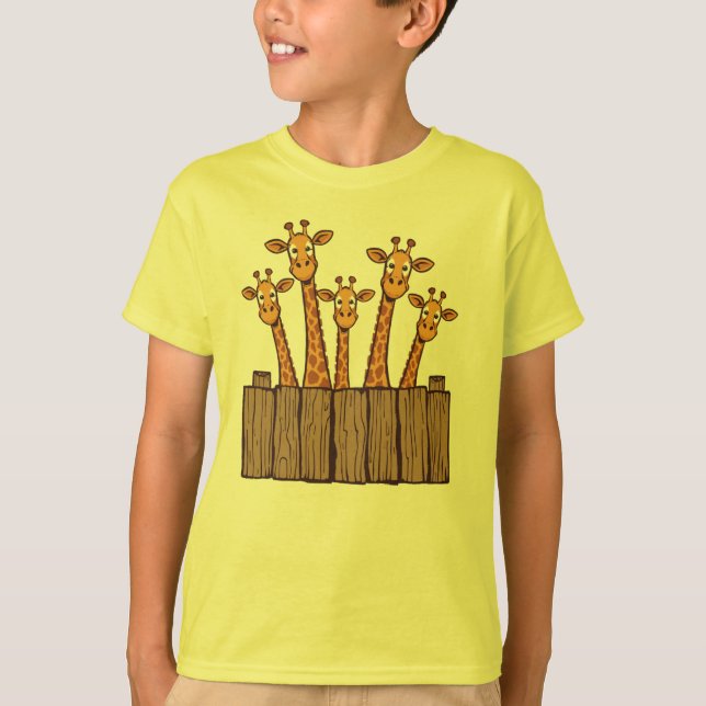T-shirt Giraffe Peek Squad – Fence Friends Tee (Devant)
