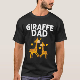 T-shirt Giraffe Pour Giraffe Okapi Camelopard Papa