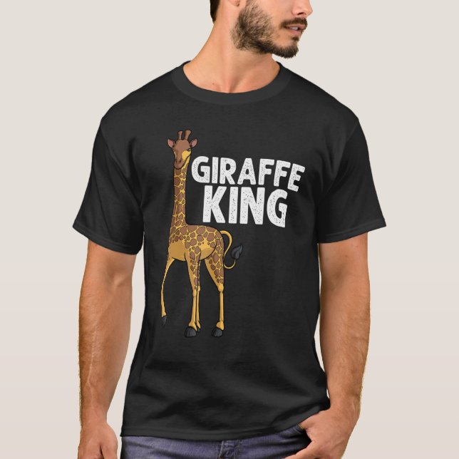 T-shirt Giraffe Pour Hommes Grand-Père Papa Giraffe Animal (Devant)