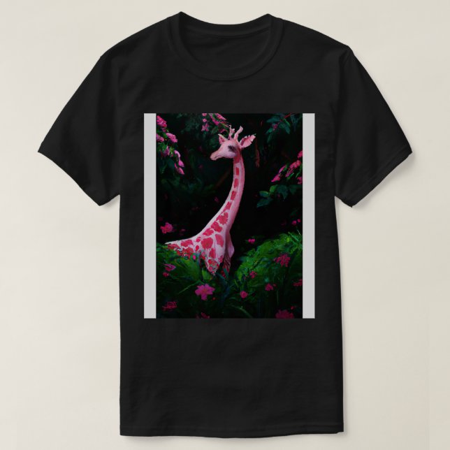 T-shirt Giraffe rose 1 (Design devant)