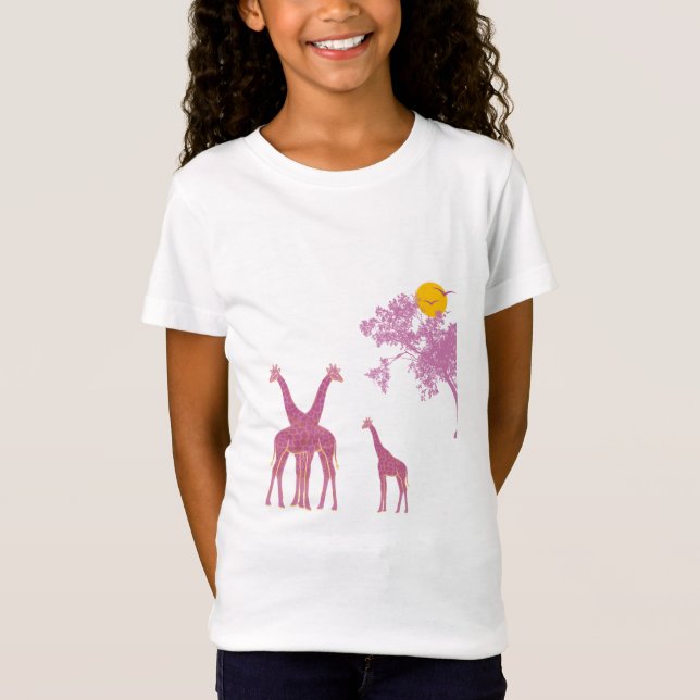 T-Shirt Giraffe Safari Africain (Devant)